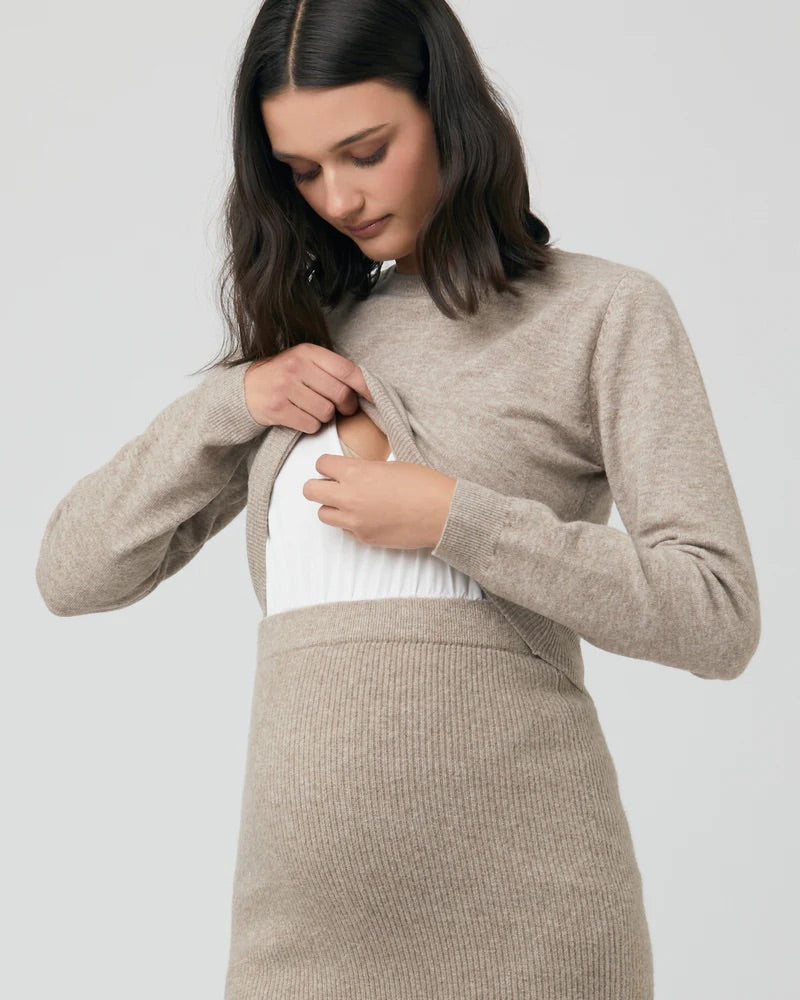 Sandy Detachable Knit Nursing Sweater
