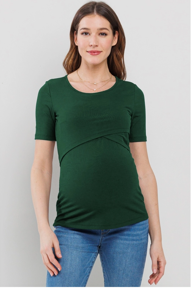 Ribbed Nursing Tee