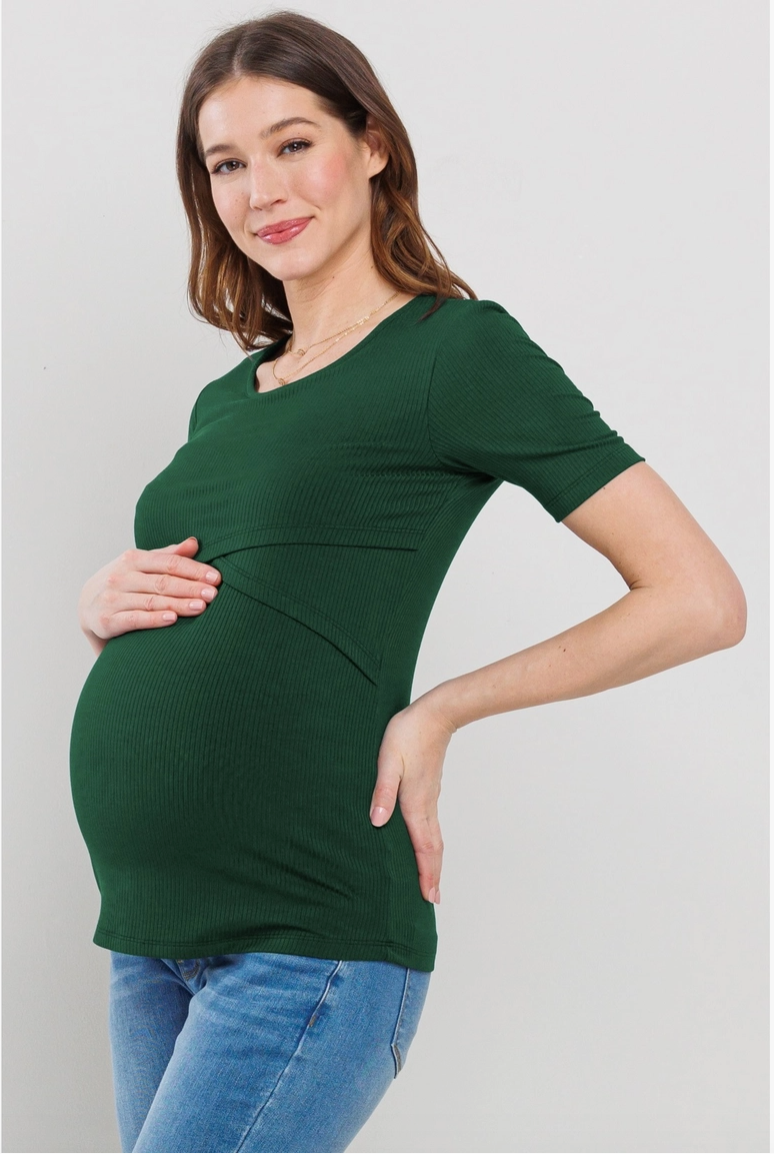 Ribbed Nursing Tee