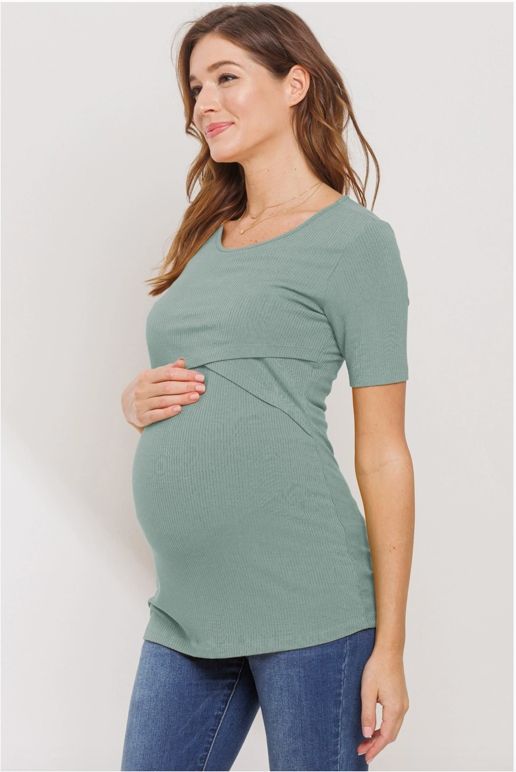 Ribbed Nursing Tee