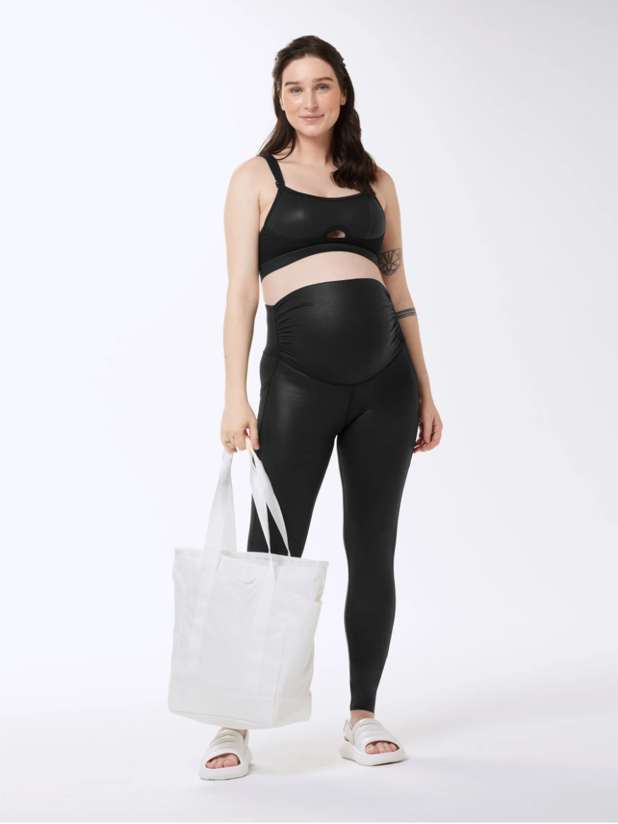 Embrace Maternity Leggings (Faux Leather)