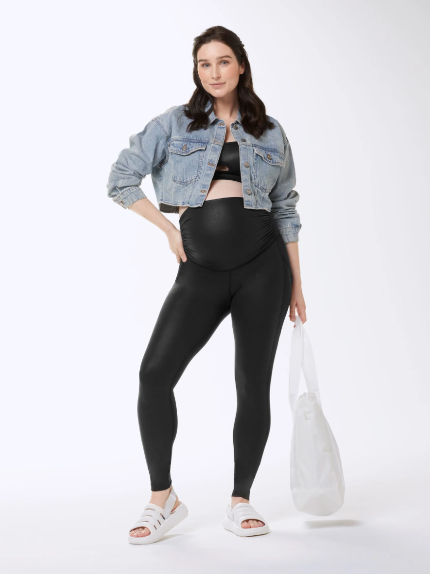 Embrace Maternity Leggings (Faux Leather)