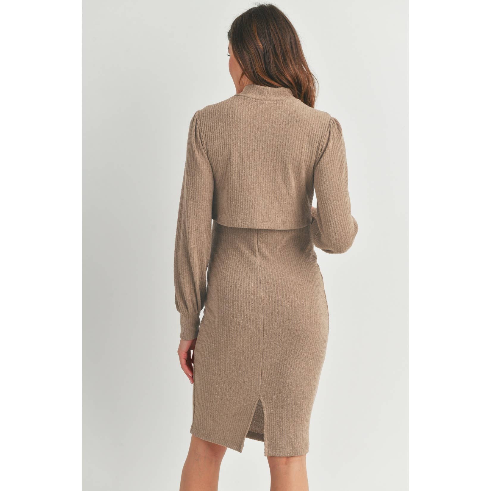 Melissa Mock Neck Nursing Dress