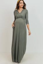 Load image into Gallery viewer, ‘LC’ Olive Maxi Dress
