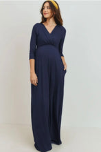 Load image into Gallery viewer, ‘LC’ Navy Maxi Dress
