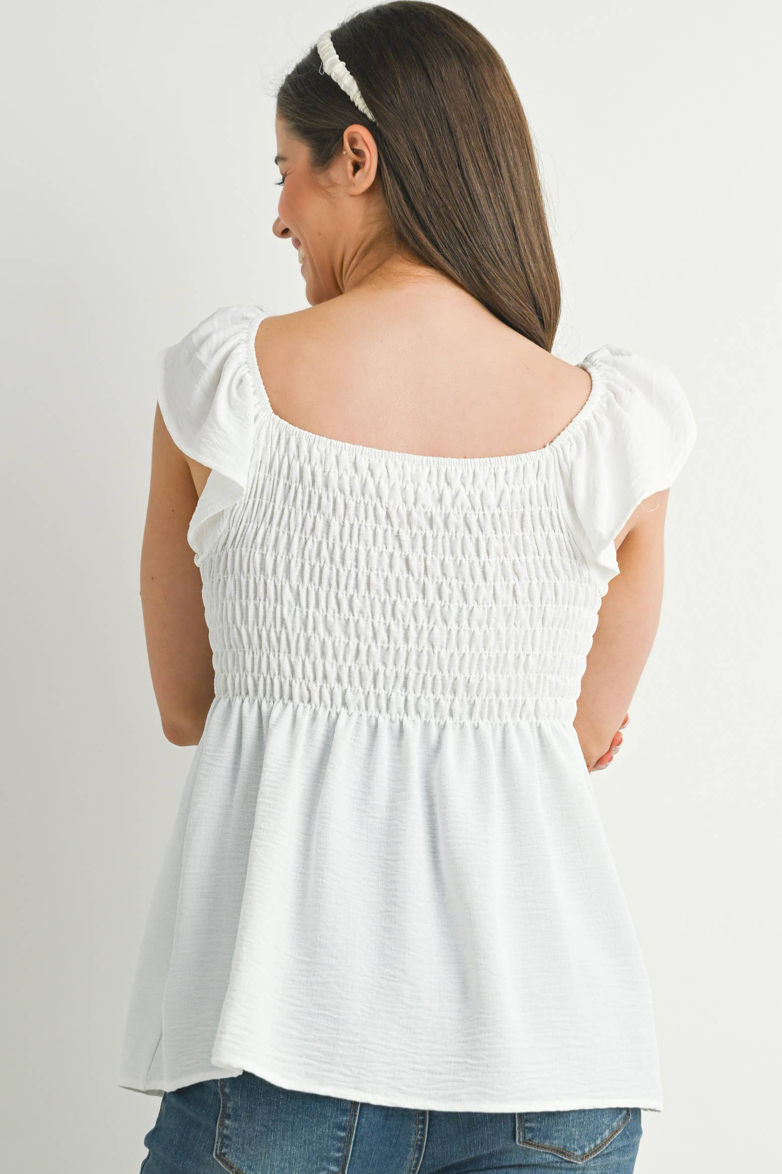 Eliza Flutter Sleeve Top