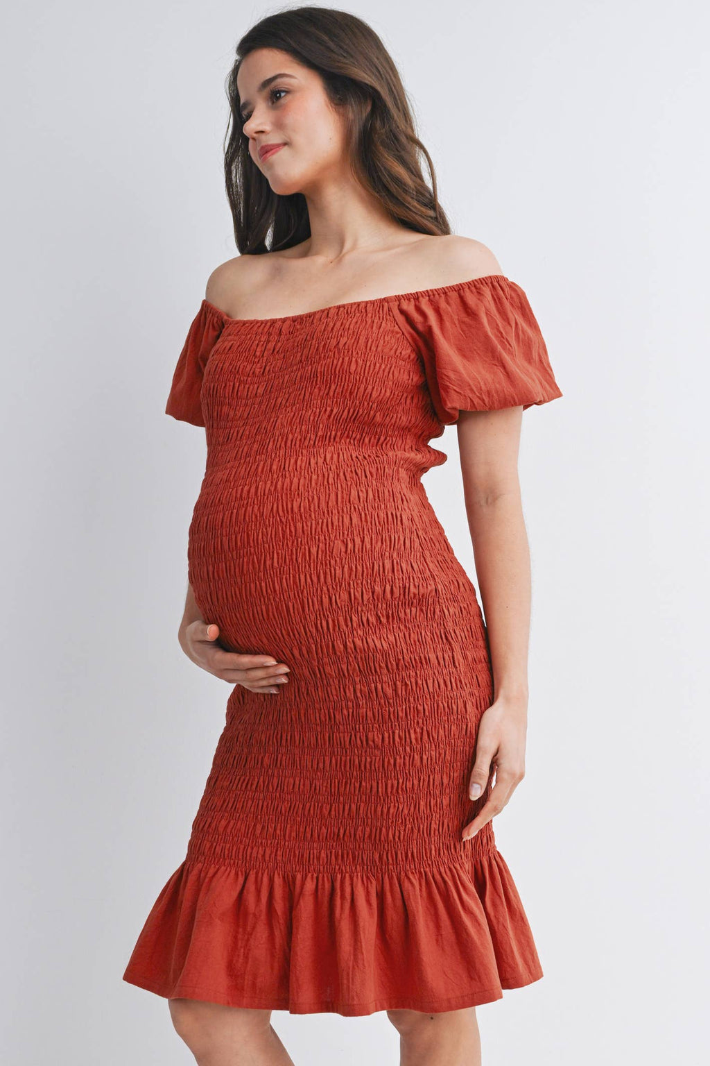 Emily Bodycon Dress with Ruffle Hem