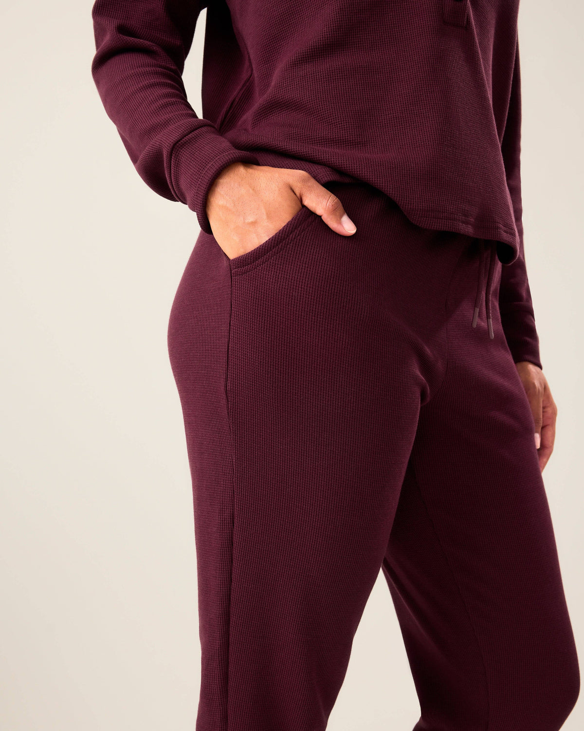 Lainey Waffle Maternity & Nursing Lounge Set