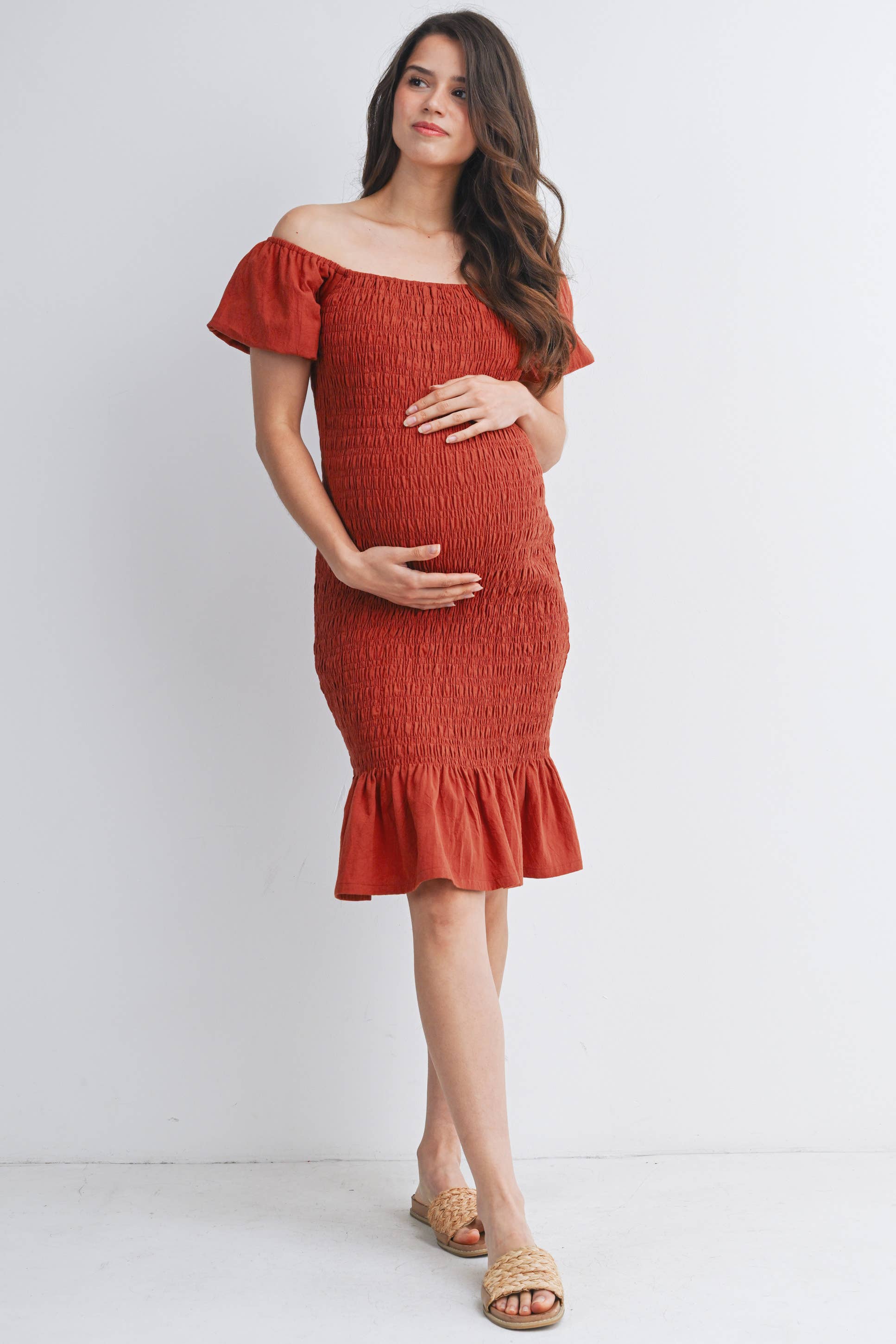 Emily Bodycon Dress with Ruffle Hem