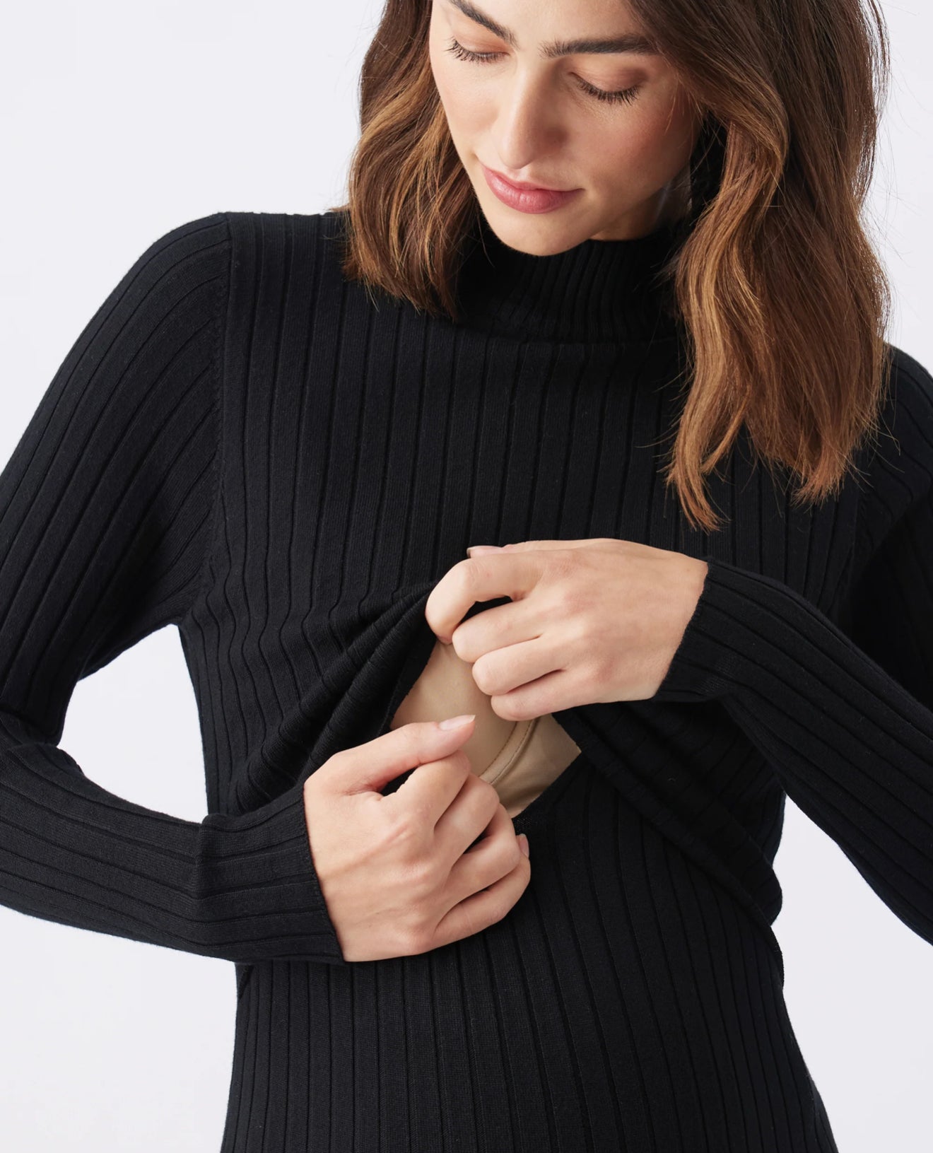 Nella Rib Nursing Knit Dress