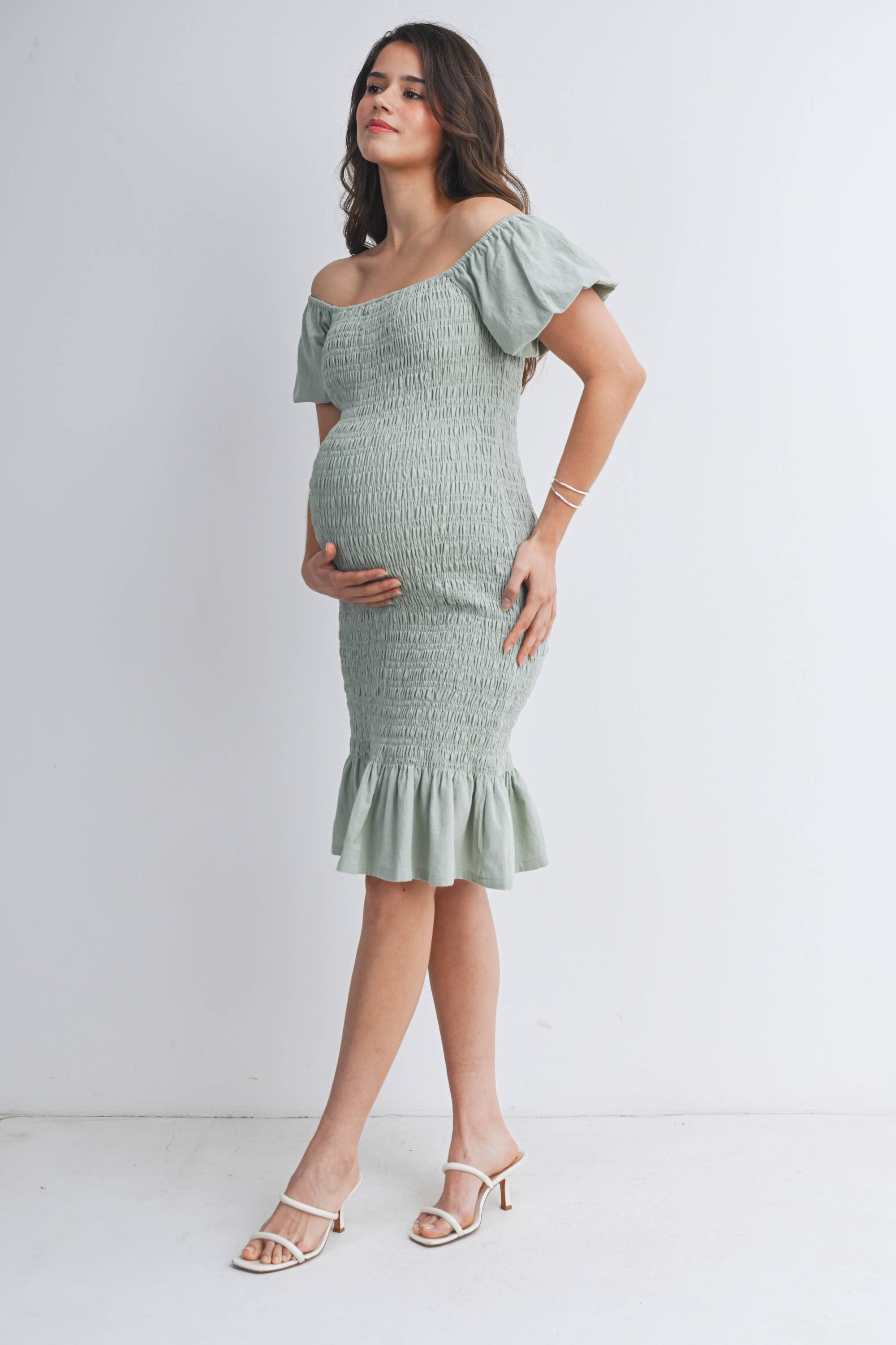 Emily Bodycon Dress with Ruffle Hem