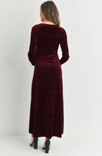 Load image into Gallery viewer, The Nola Velour Maxi Dress
