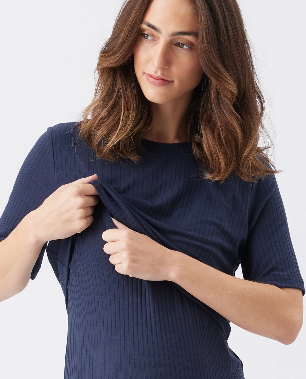 Ivy Rib Nursing Dress