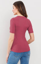 Load image into Gallery viewer, Ribbed Nursing Tee
