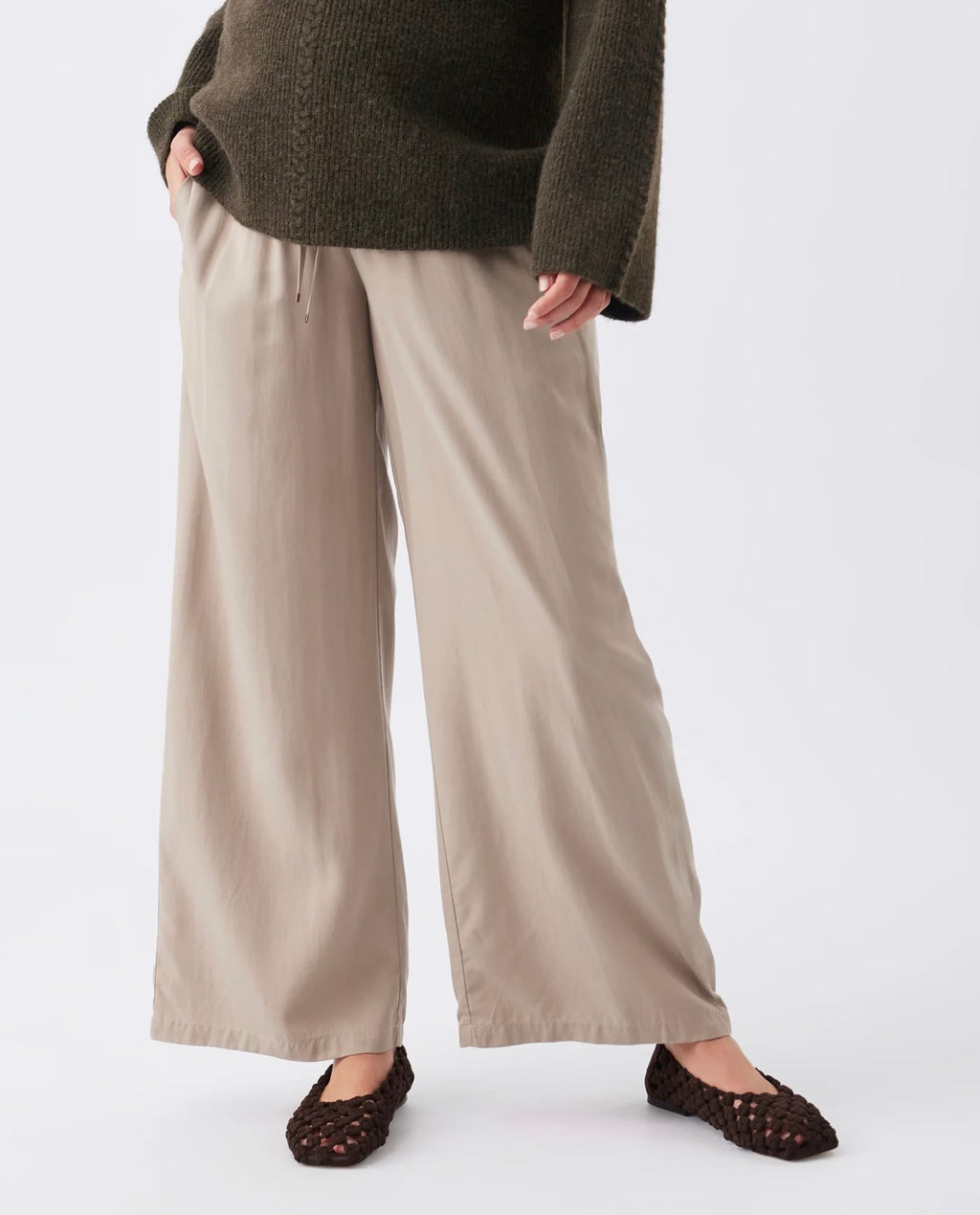 Tencel Wide Leg Pant