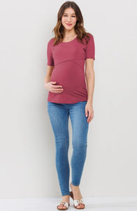 Ribbed Nursing Tee