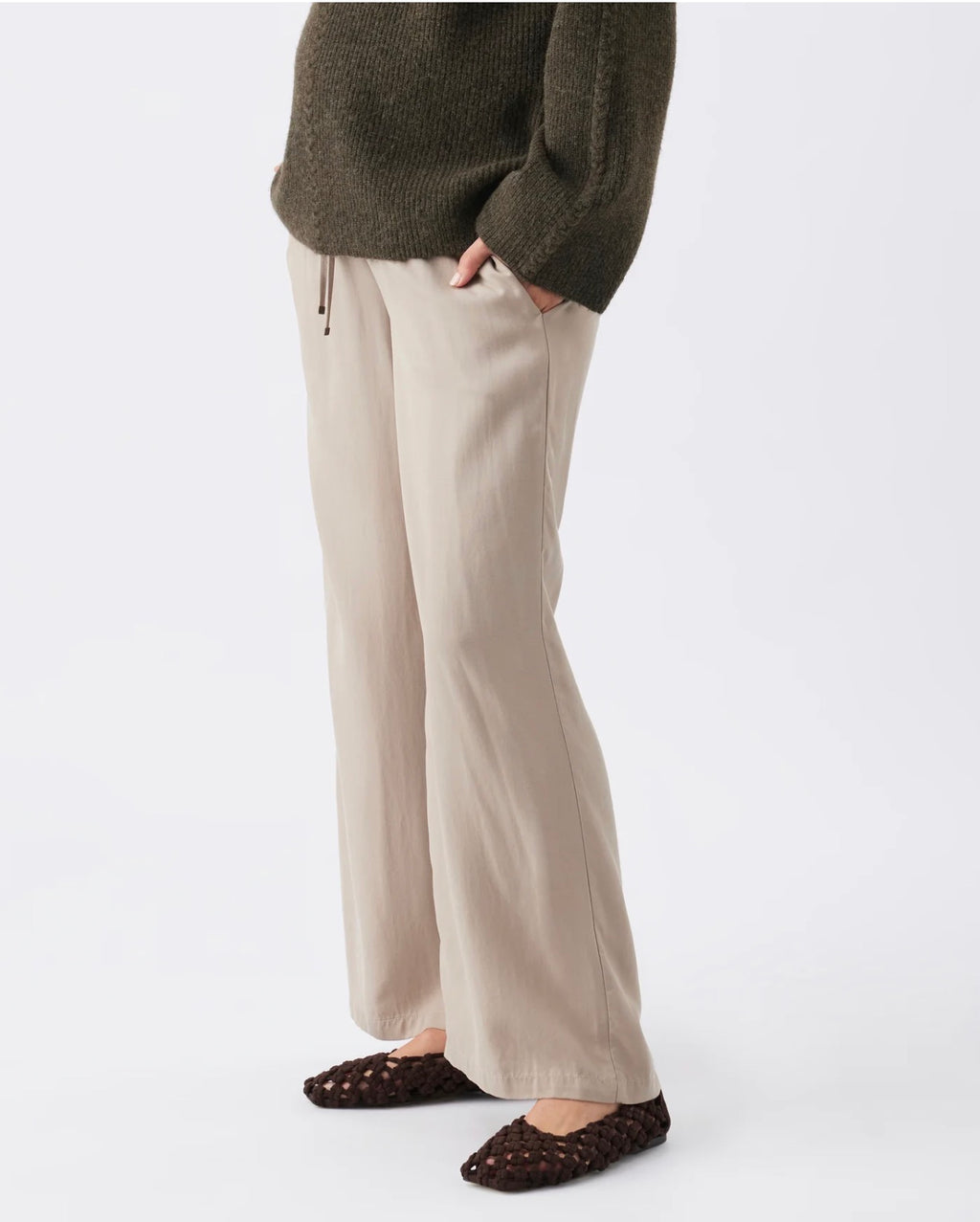 Tencel Wide Leg Pant