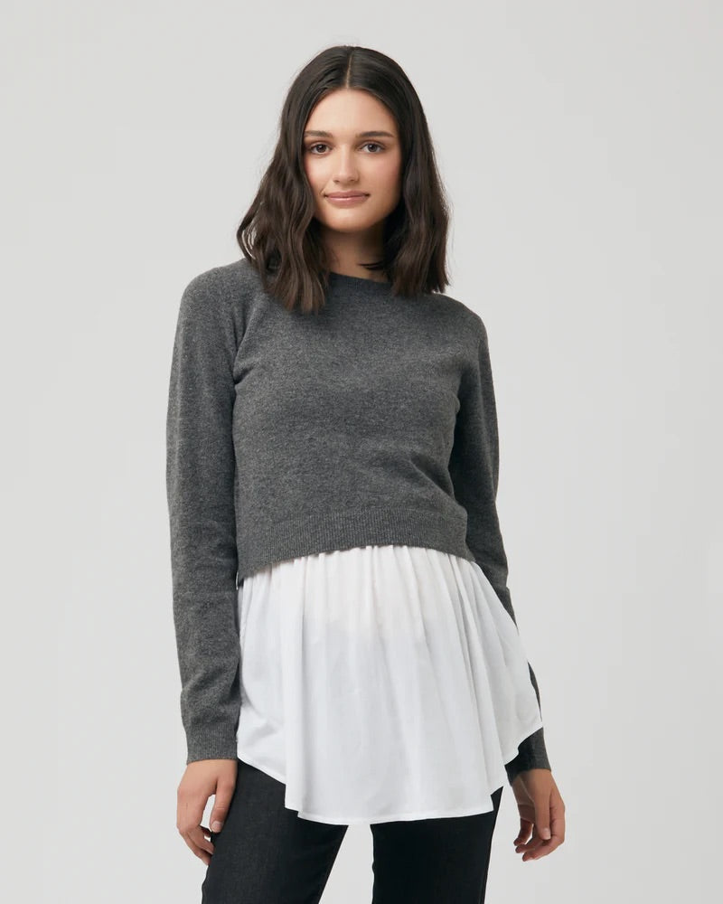 Sandy Detachable Knit Nursing Sweater
