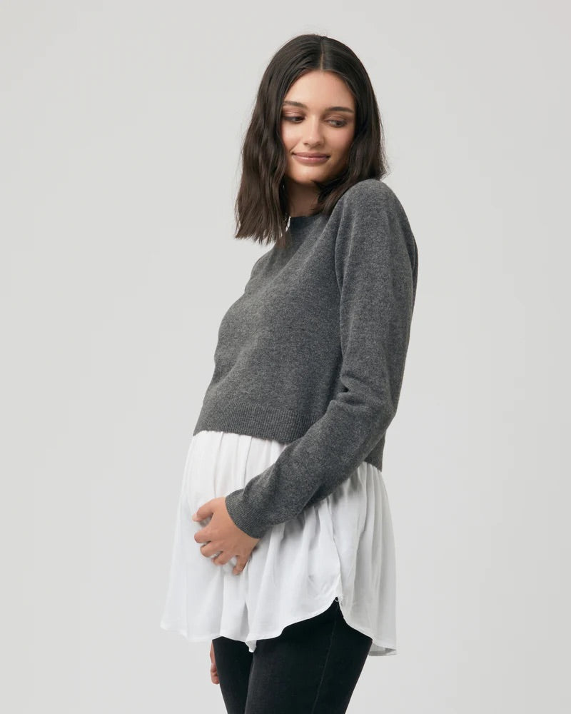 Sandy Detachable Knit Nursing Sweater