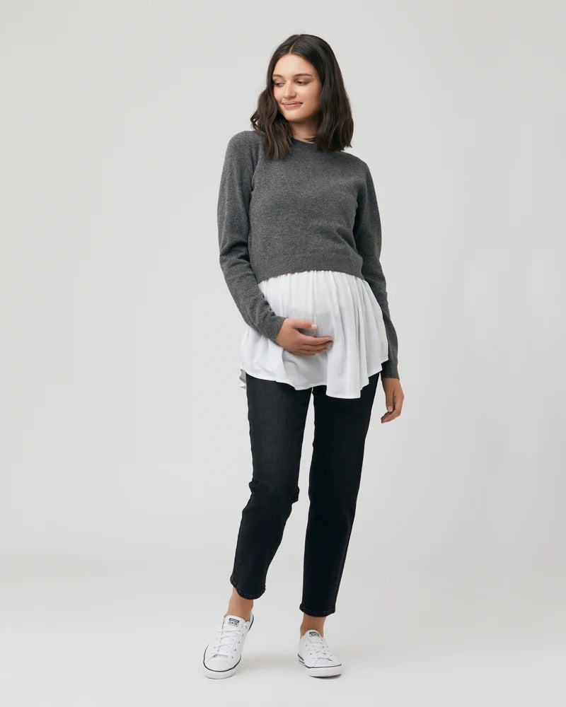 Sandy Detachable Knit Nursing Sweater