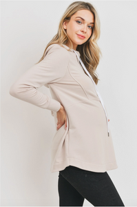 Half Zip Nursing Hoodie