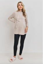 Load image into Gallery viewer, Half Zip Nursing Hoodie
