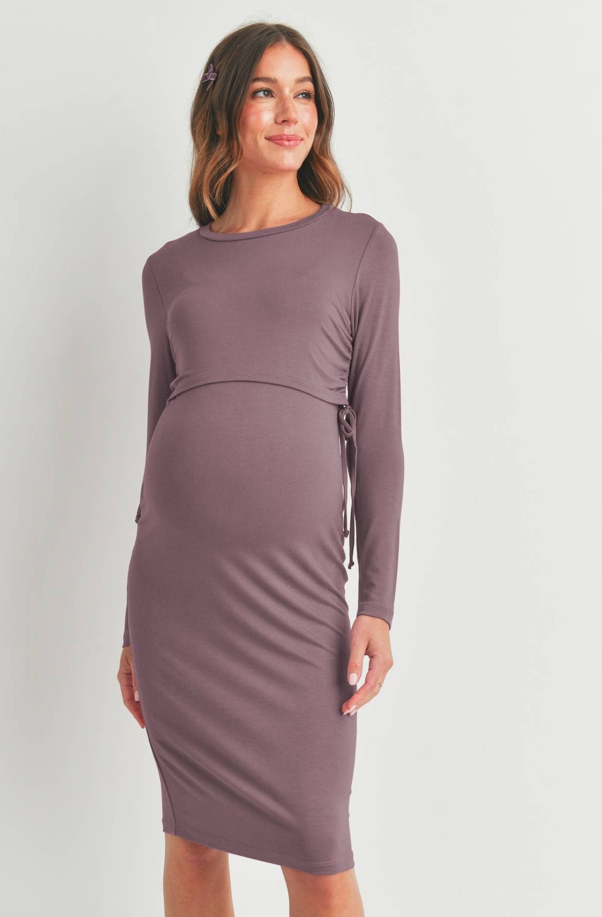 Marnie Long Sleeve Nursing Dress