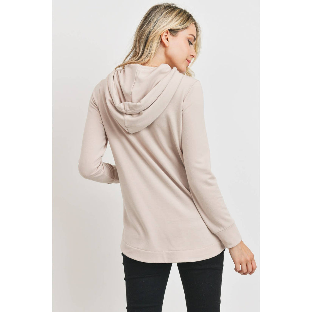 Terry Half-Zip Maternity & Nursing Hoodie