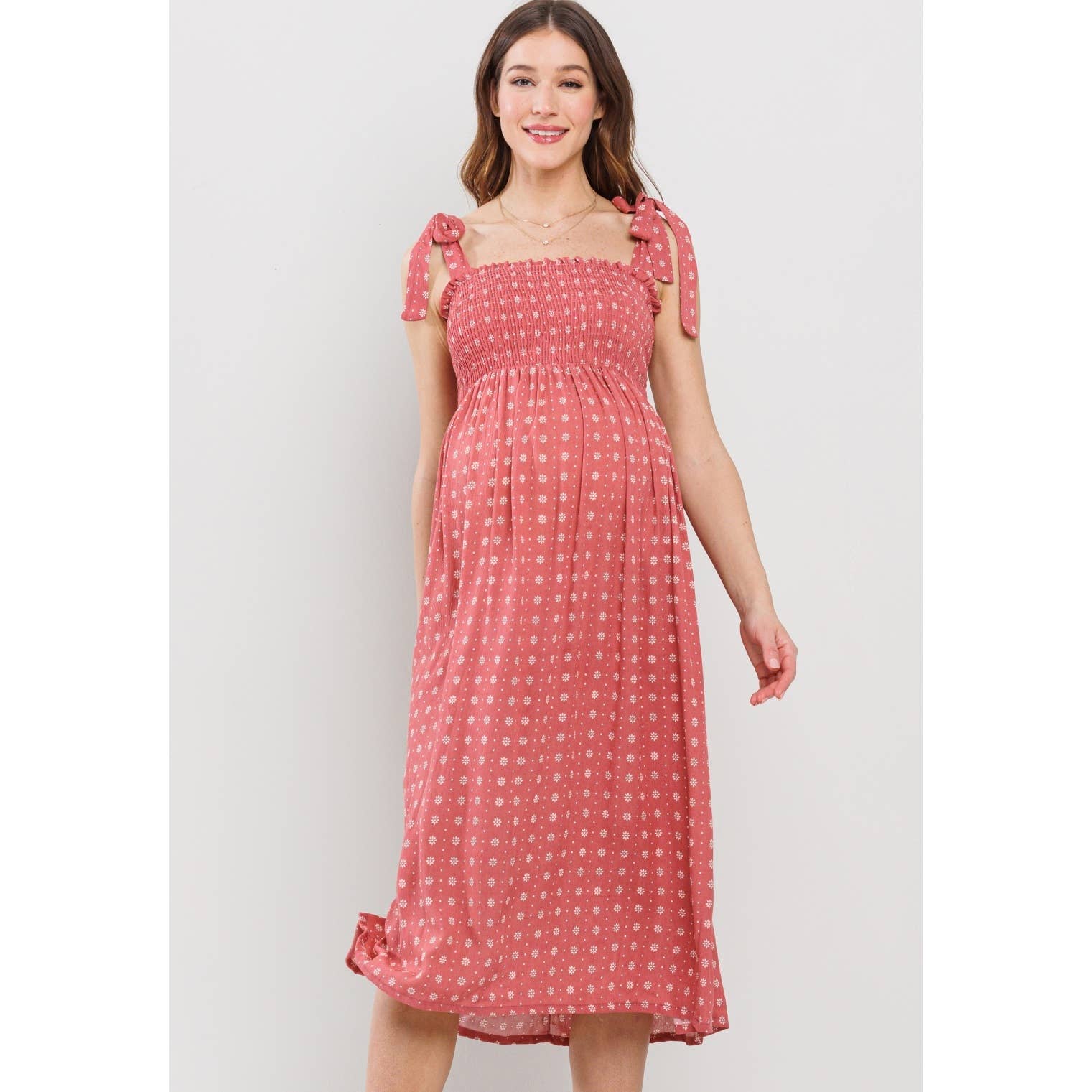 Marsala Midi Dress