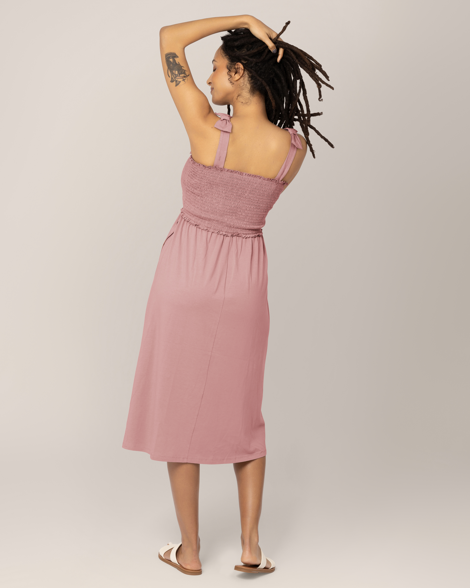 Sienna Smocked Maternity & Nursing Dress