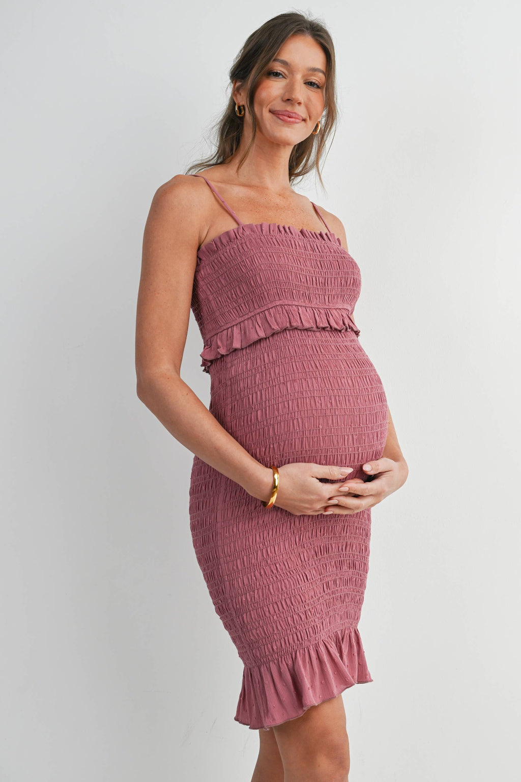 Faye Bodycon Dress with Ruffle Hem