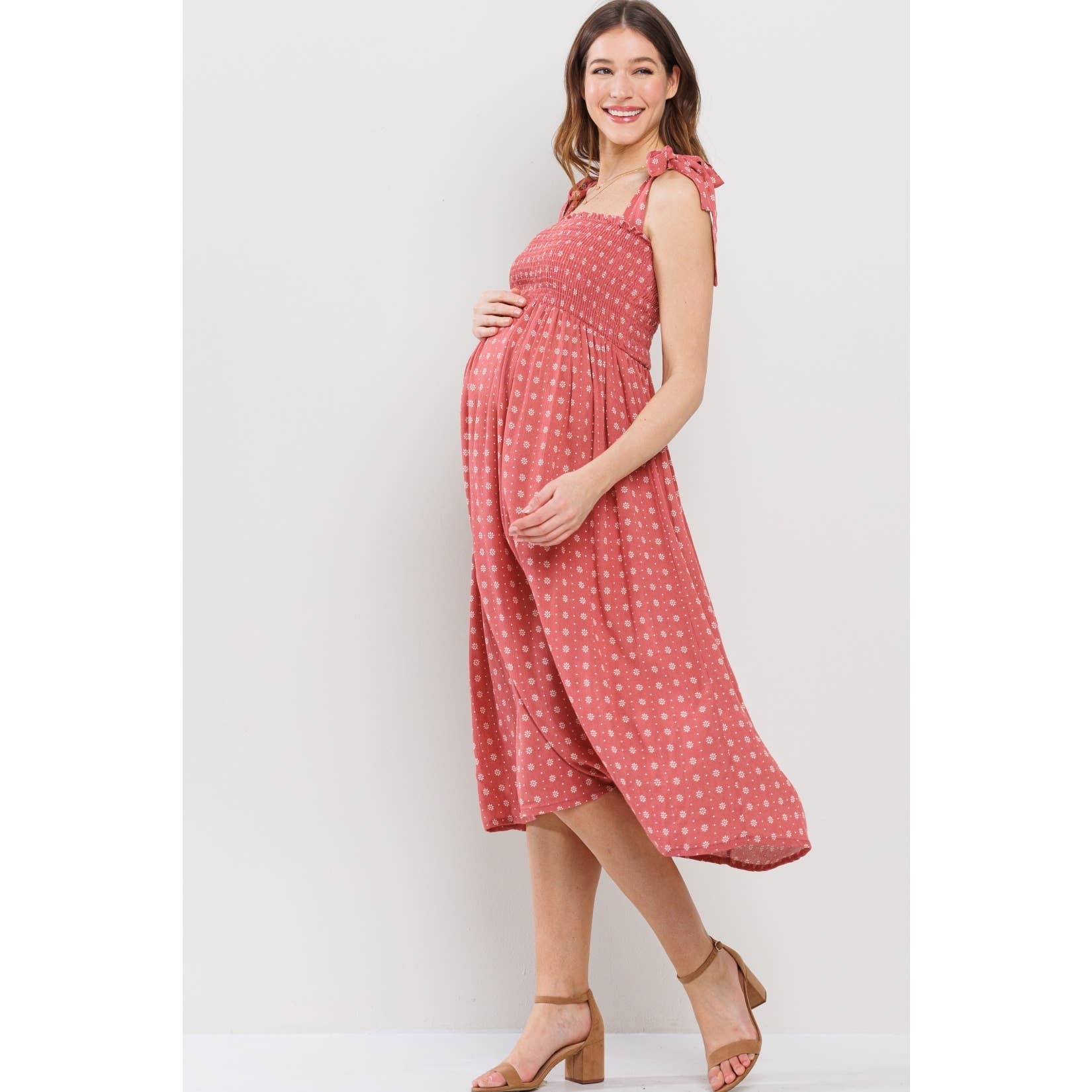 Marsala Midi Dress