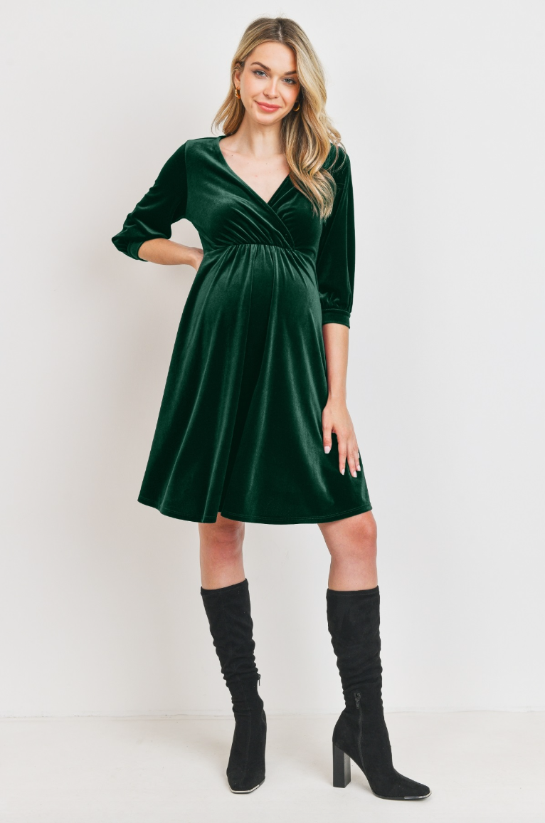 Velour Mini Dress